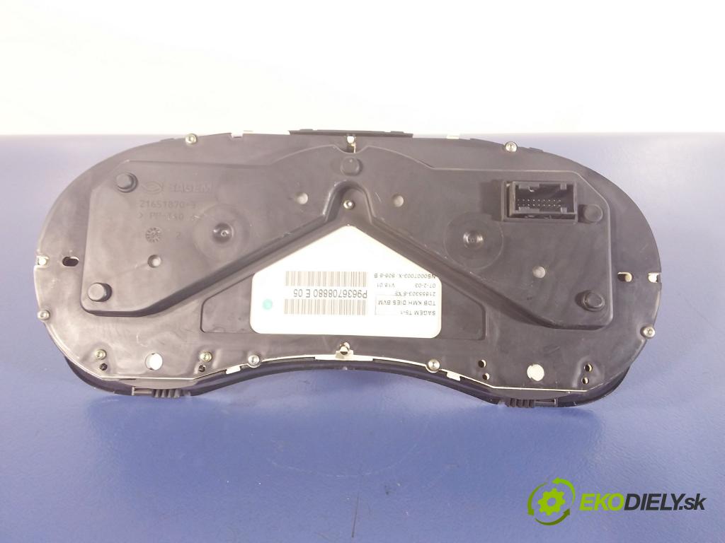 Peugeot 307 2003 prístrojovka/ budíky 9636708880E