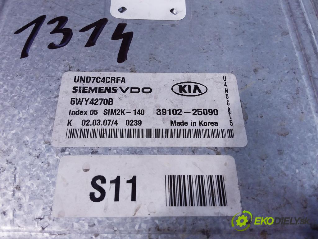 Kia Rondo 2007 riadiaca jednotka Motor: 5WY4270B