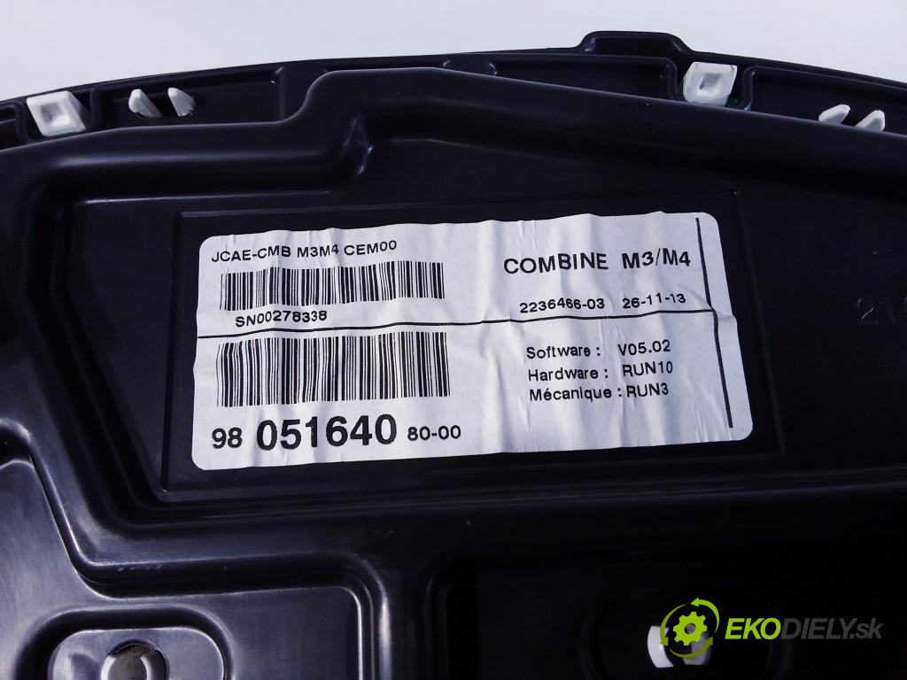 Citroen C-elysee 2014 prístrojovka/ budíky 98051640