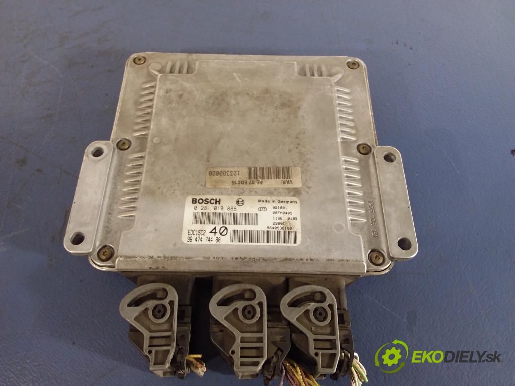 Citroen C5 0 riadiaca jednotka Motor: 0281010886 EDC15
