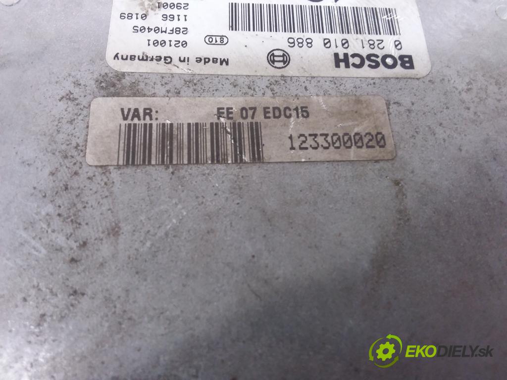 Citroen C5 0 riadiaca jednotka Motor: 0281010886 EDC15