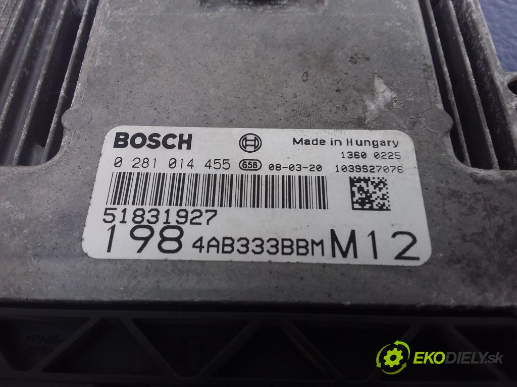 Fiat Bravo 2008 riadiaca jednotka Motor: 0281014455