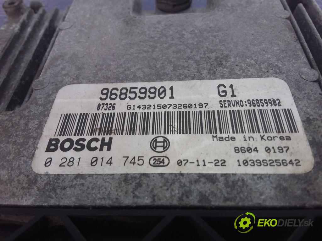 Chevrolet Epica klal 2008 riadiaca jednotka Motor: 0281014745