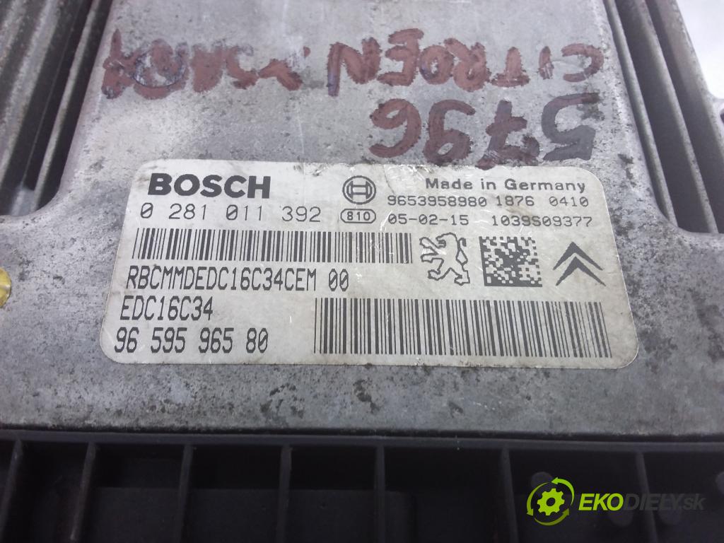 Citroen Xsara picasso 2005 riadiaca jednotka Motor: 0281011392