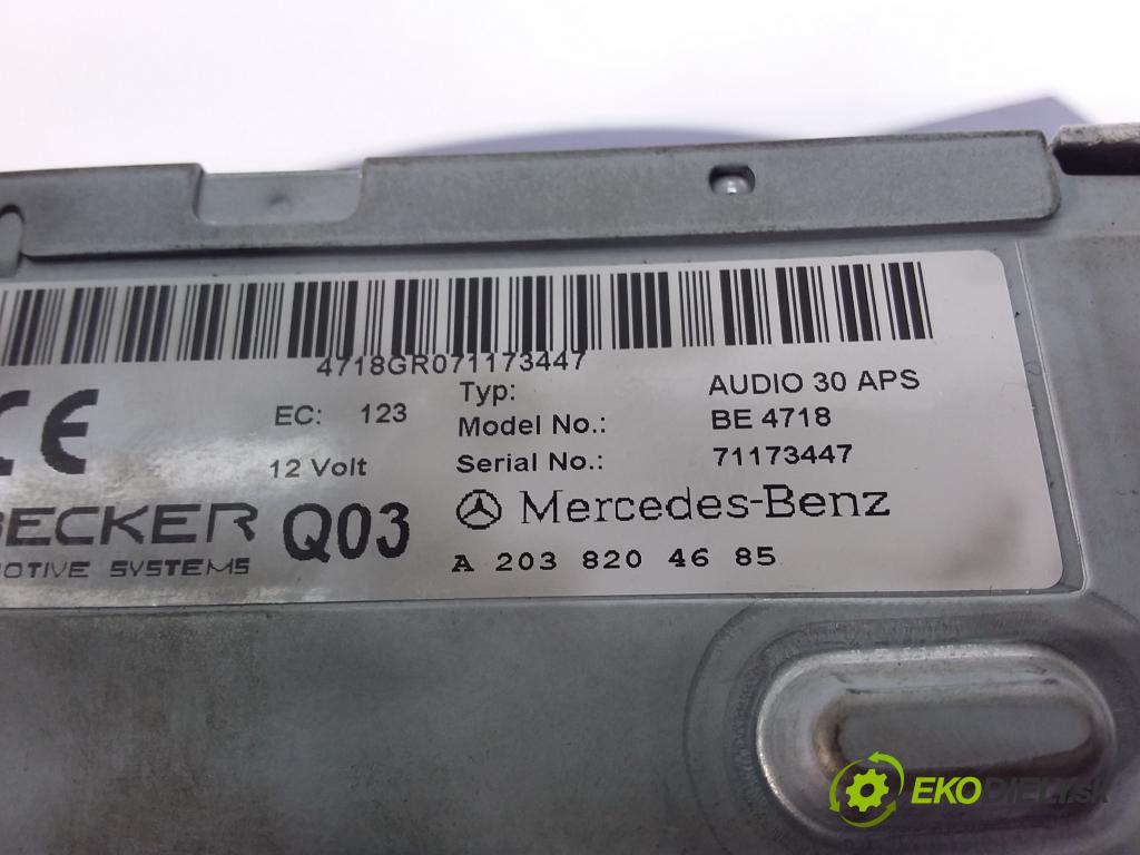 Mercedes C-klasa 2000 Radio I Navigácia: A2038204685