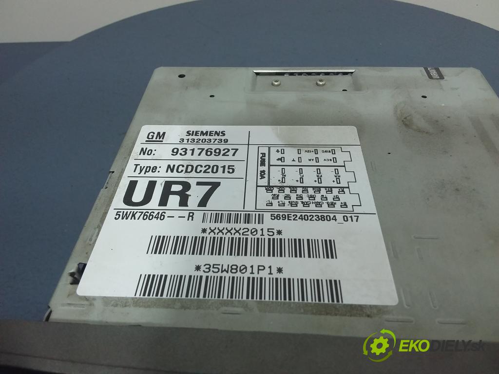 Opel Vectra 0 Radio I Navigácia: 313203739