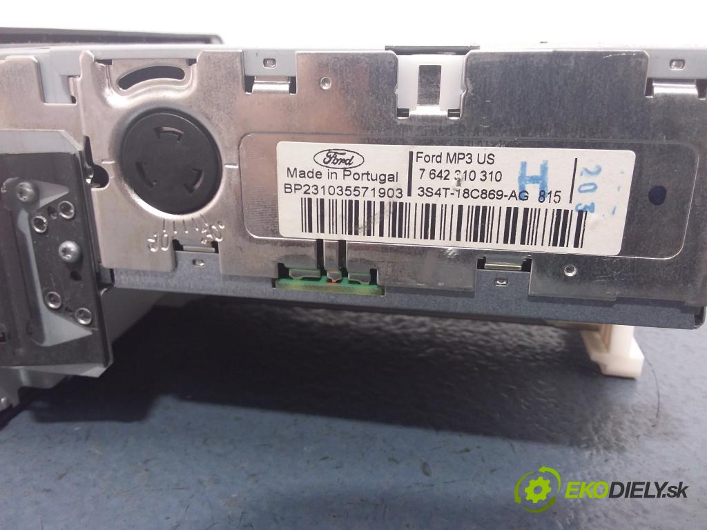 Ford Tourneo 2006 Radio I Navigácia: 3S4T-18C869-AG