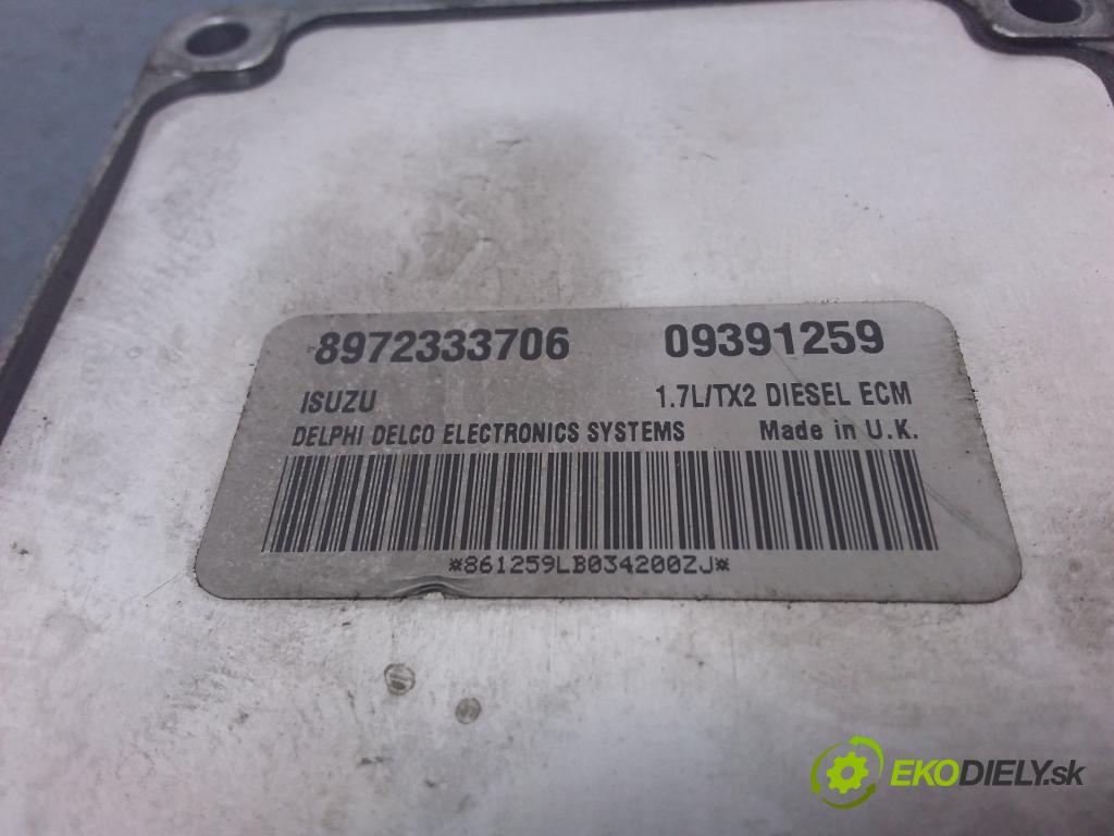 Opel Corsa 2001 řídící jednotka Motor: 8972333706