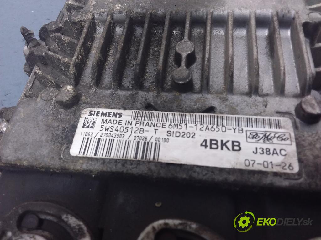Ford Focus 2007 řídící jednotka Motor: 6M51-12A650-YB