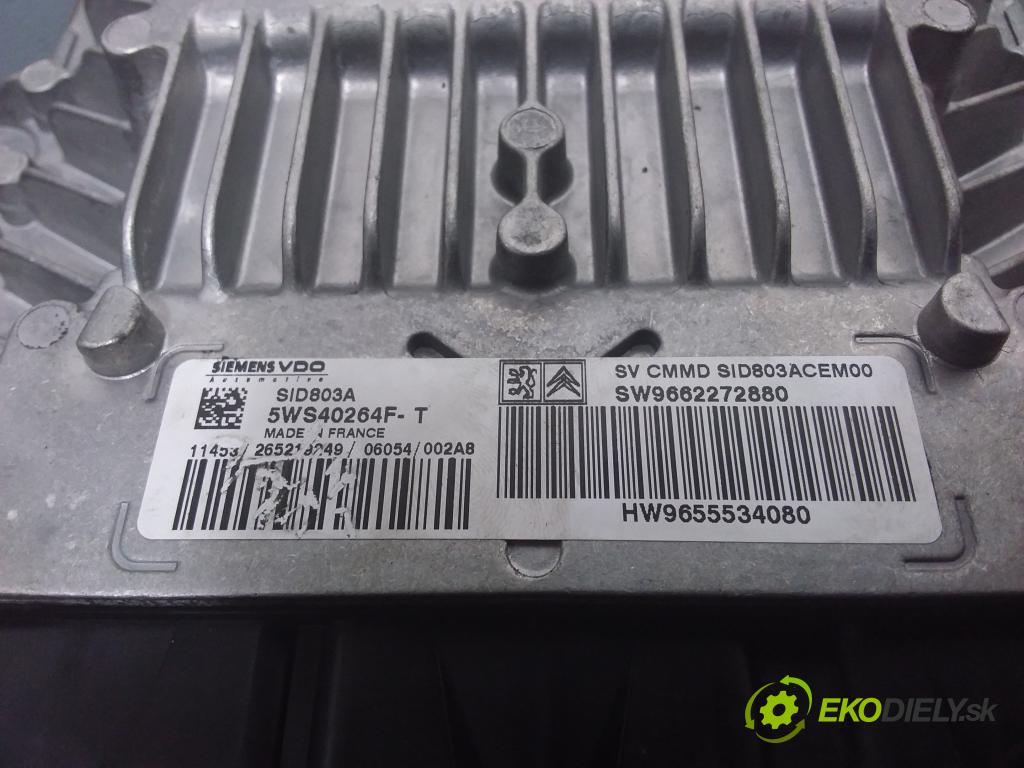 Peugeot 407 2006 řídící jednotka Motor: 9662272880