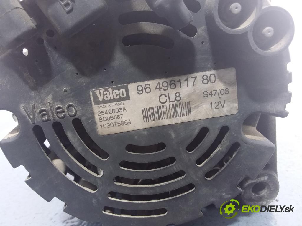 Peugeot 307 2003 Alternator 9649611780