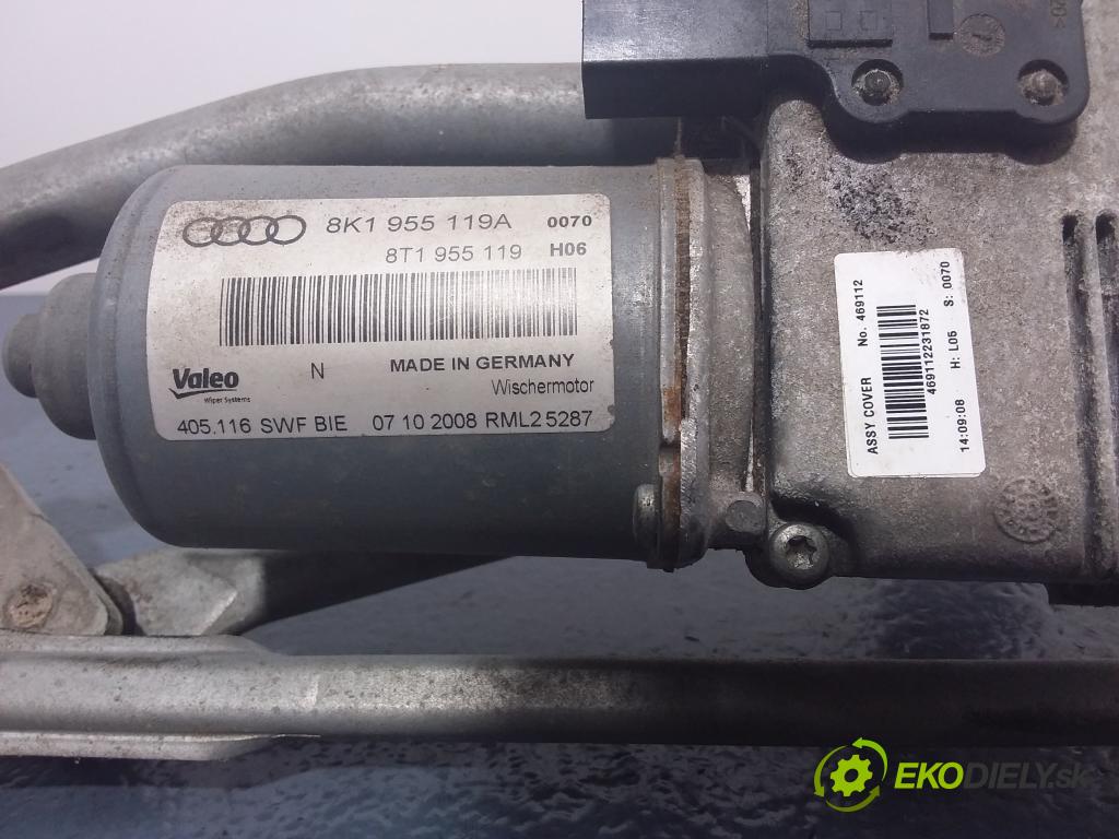 Audi A4 2008 mechanismus motorek Stěrače: před 8K1955119A