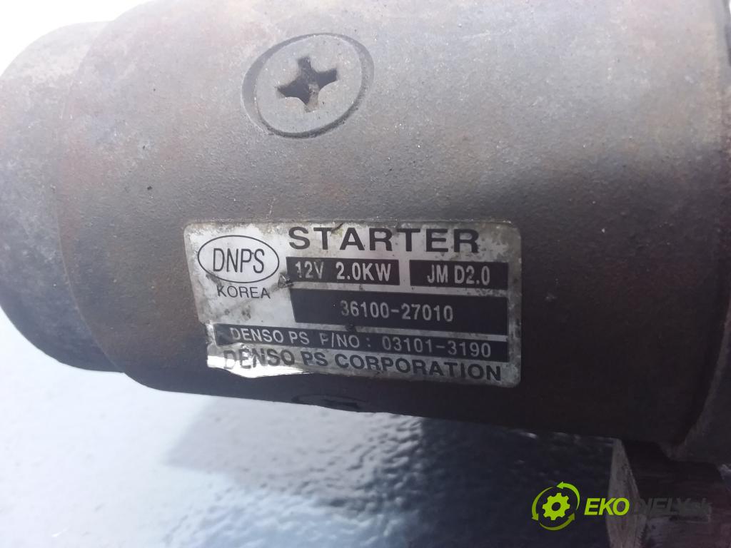 Hyundai Tucson 2006 startér: 36100-27010