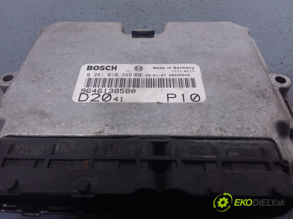 Citroen Jumper 2002 řídící jednotka Motor: 9646138580