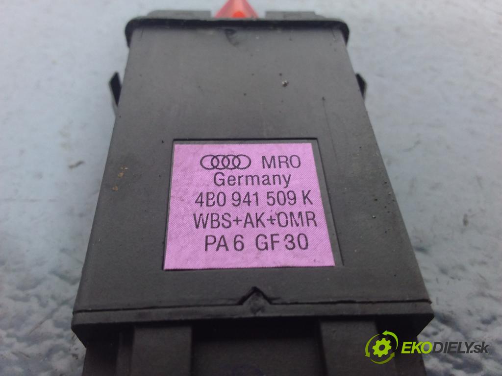 Audi A6 1998 Přepínač Světel: Nouzový 4B0941509K