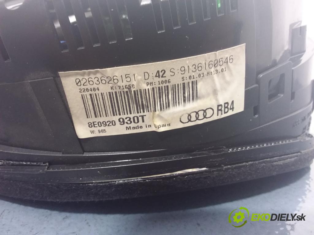 Audi A4 2004 prístrojovka/ budíky 8E0820043AA