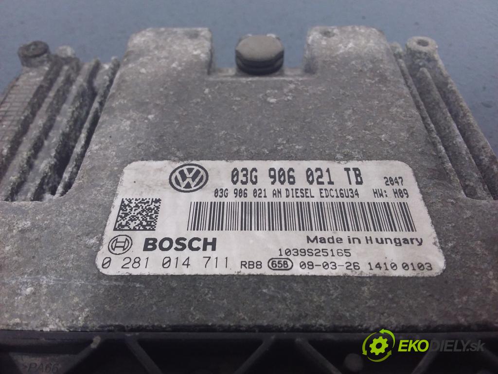 Skoda Octavia 2009 riadiaca jednotka Motor: 03G906021TB