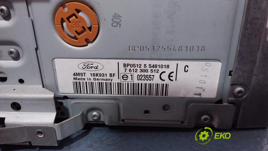 Ford Focus c-max 2005 Radio I Navigácia: 4M5T18K931BF
