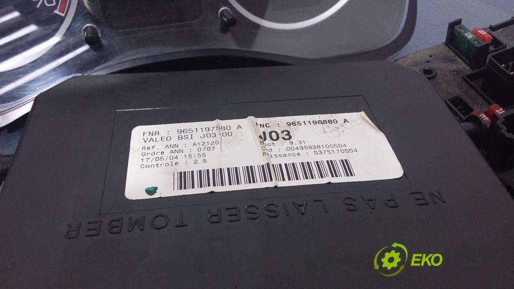 Peugeot 307 2005 riadiaca jednotka Motor: 0261206943