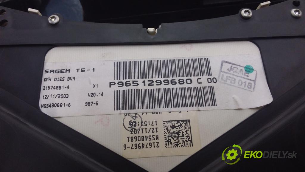 Peugeot 307 2003 riadiaca jednotka Motor: 9652183780