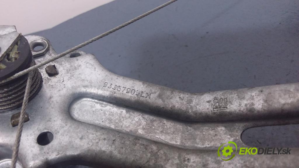 Opel Meriva 2006 mechanismus stahování Sklenka: Zad: Levý: 93367905