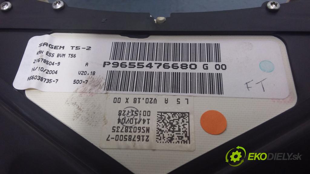 Peugeot 307 2004 prístrojovka/ budíky 9655476680
