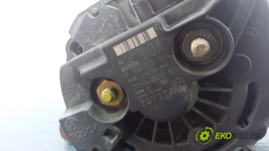 Toyota Corolla 2002 Alternator 0124315024