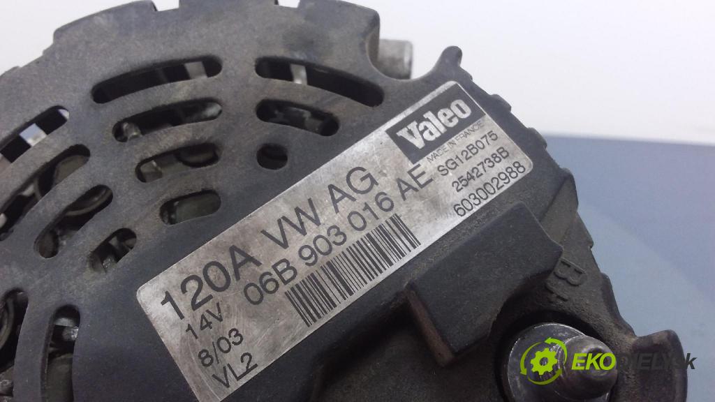 Audi A4 2003 Alternator 06B903016AE