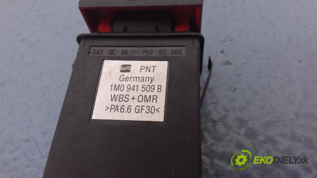 Seat Leon 2004 Přepínač Světel: Nouzový 1M0941509B
