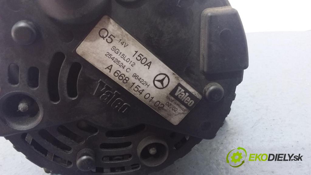 Daimlerchrysler A 170 2002 Alternator A6681540102