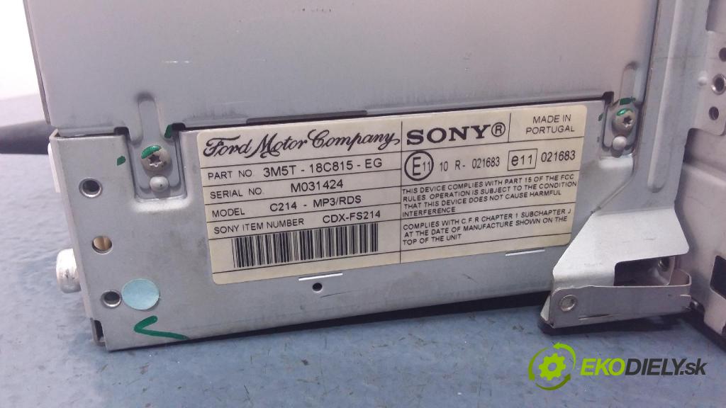 Ford Focus c-max 2004 Radio I Navigácia: 3M5T-18C815-EG