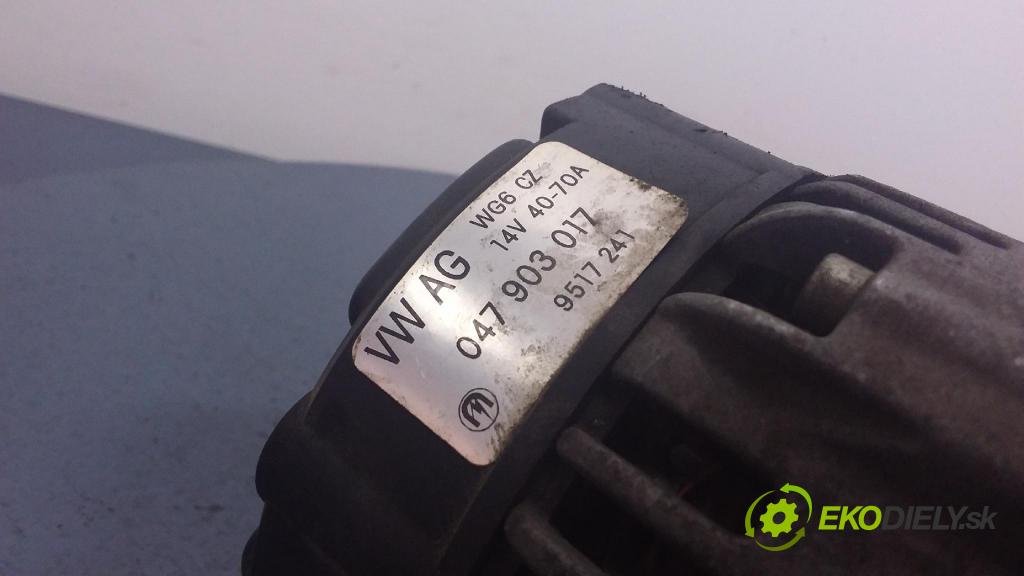 Skoda Fabia 2003 Alternator 047903017