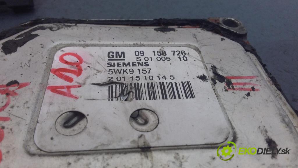 Opel Zafira 2002 riadiaca jednotka Motor: 09158726