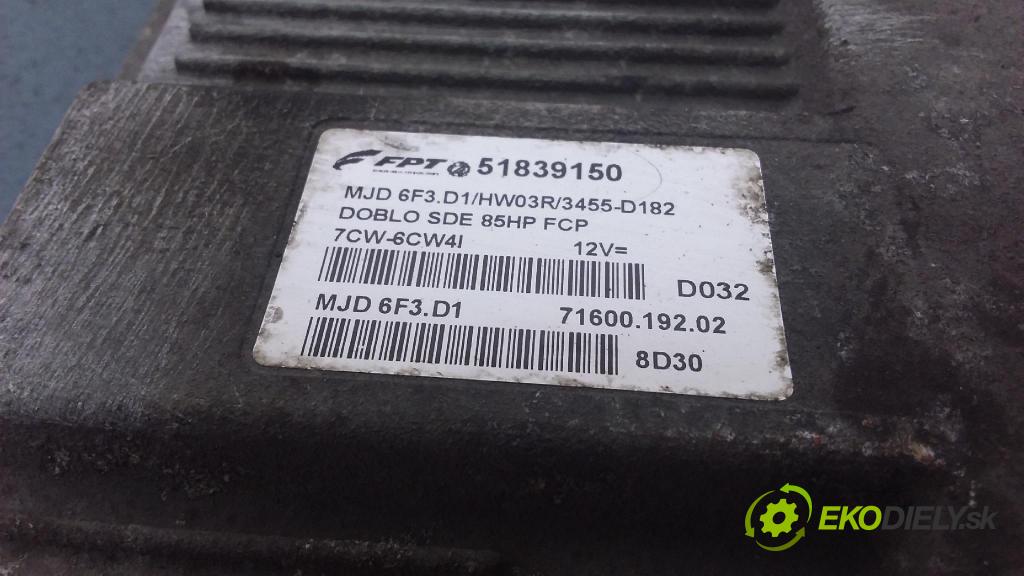 Fiat Doblo 2008 řídící jednotka Motor: 51839150