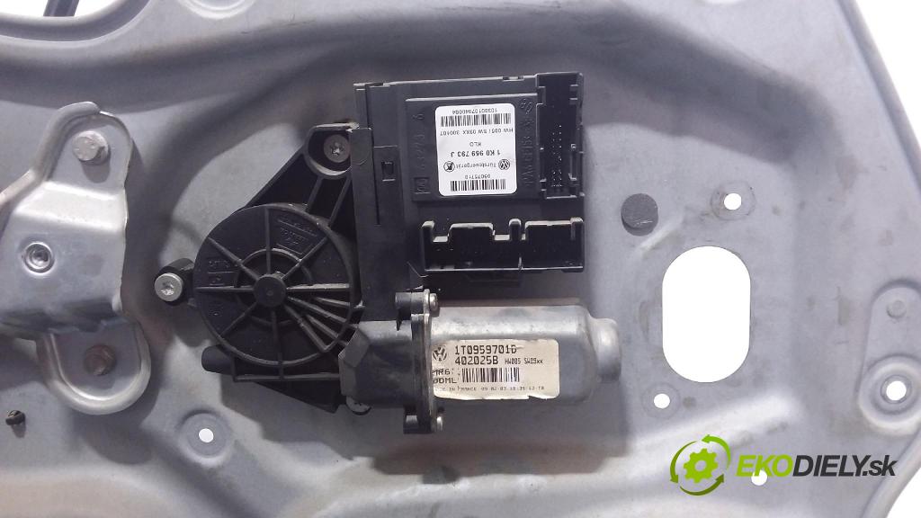Volkswagen Touran 2007 mechanismus stahování Sklenka: před Levý: 1T1837729AJ