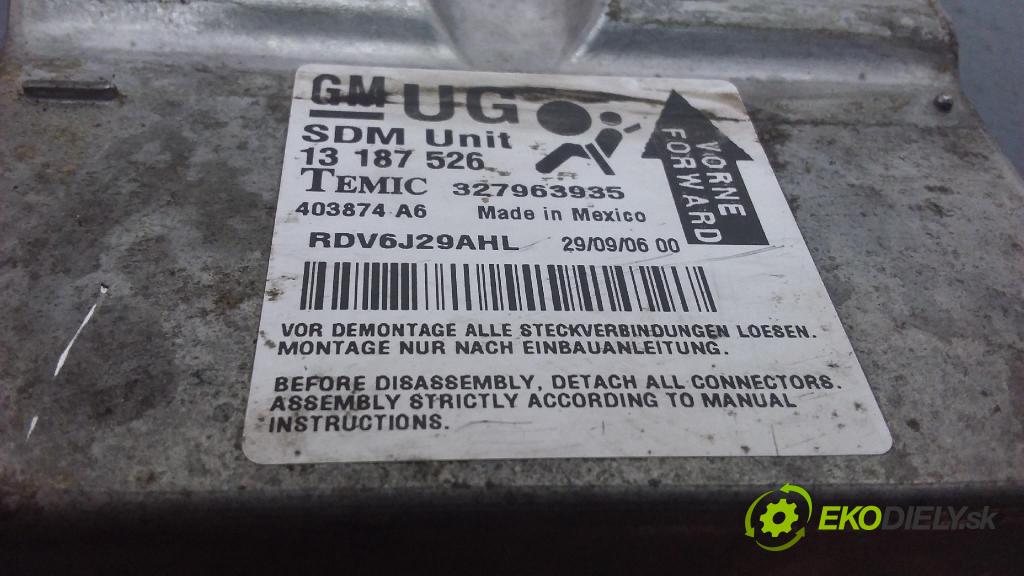 Opel Corsa 2006 riadiaca jednotka SRS x 13187526