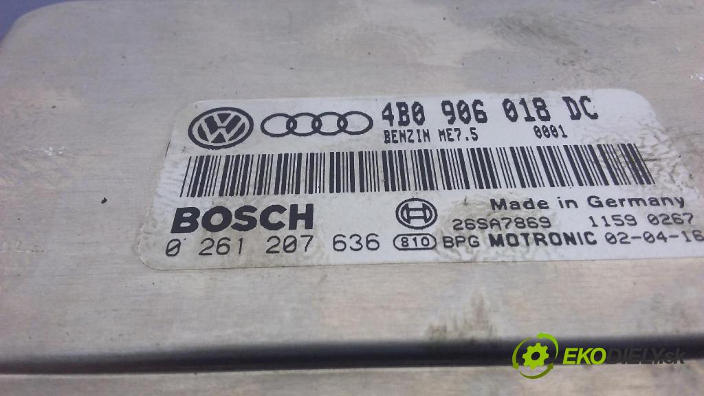 Audi A6 2002 řídící jednotka Motor: 4B0906018DC