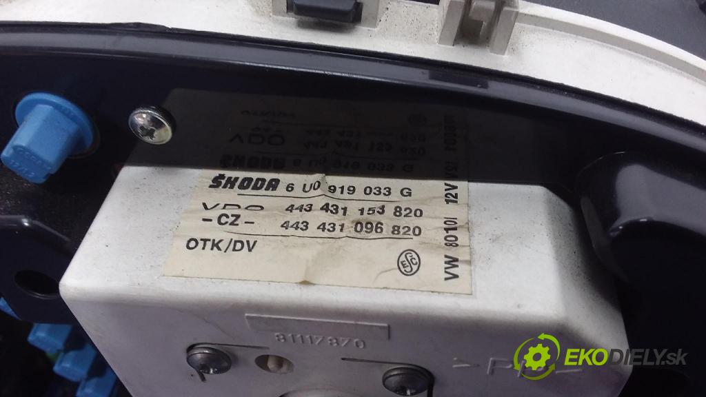 Skoda Felicia 1999 Přístrojová deska 6U0919033G