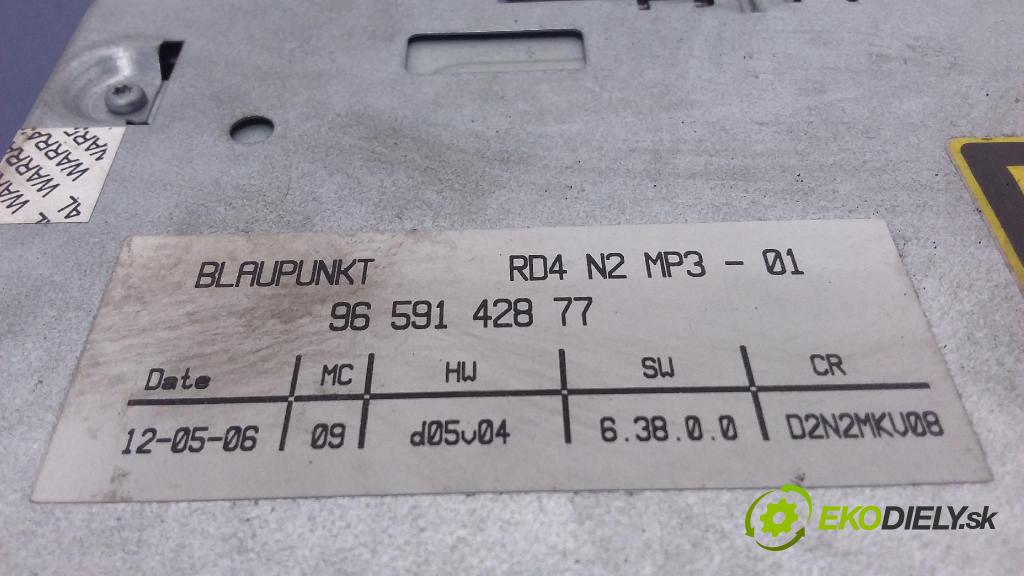 Peugeot 407 2006 Radio I Navigace: 9659142877