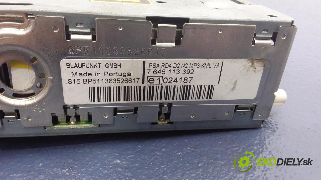 Peugeot 407 2006 Radio I Navigace: 9659142877