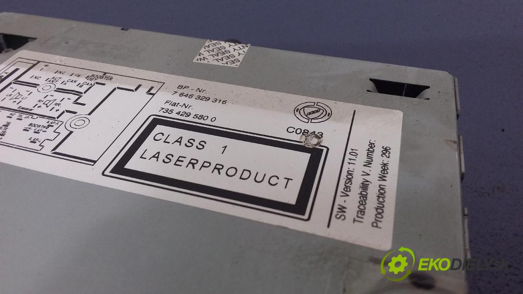 Fiat Punto 2006 Radio I Navigace: 7354295800