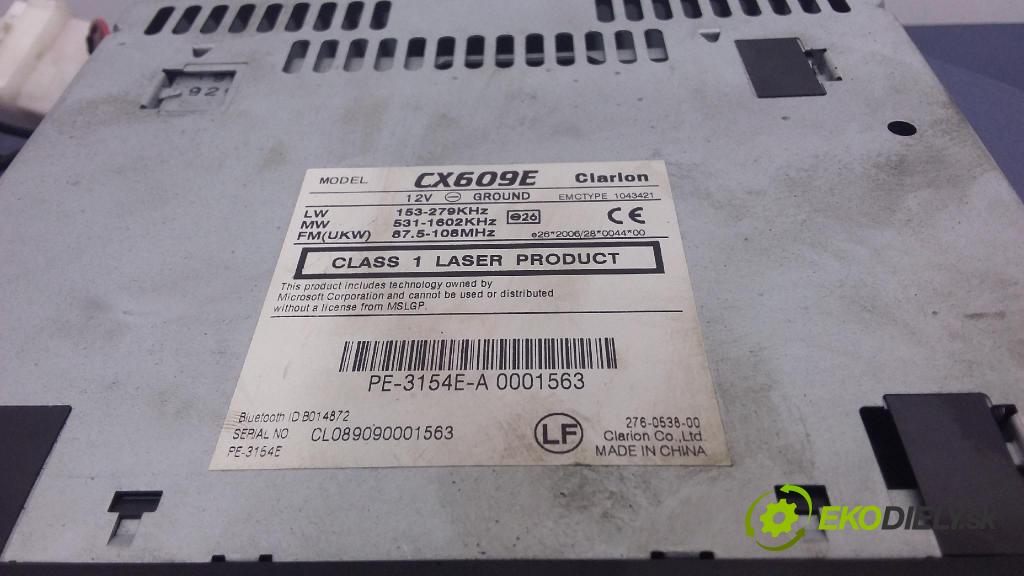 Kia Carens 2009 Radio I Navigácia: CX609E