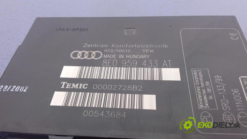 Audi A4 2002 řídící jednotka Komfortu 8E0959433AT
