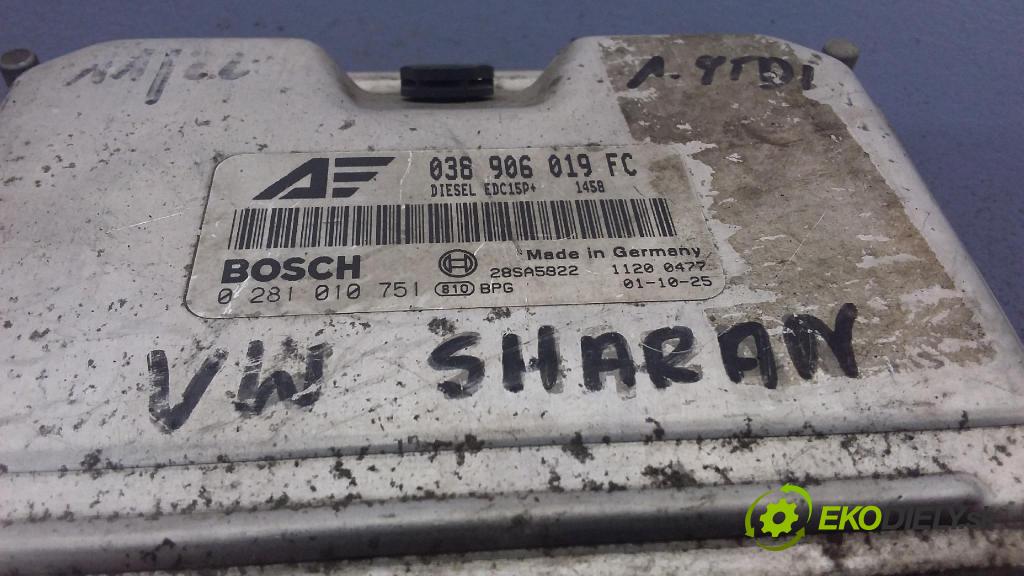 Vw Sharan 2002 riadiaca jednotka Motor: 038906019FC