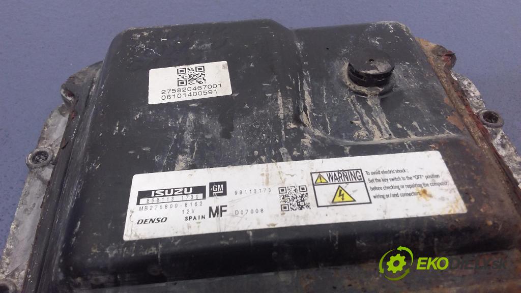 Opel Astra 2010 riadiaca jednotka Motor: 98113173