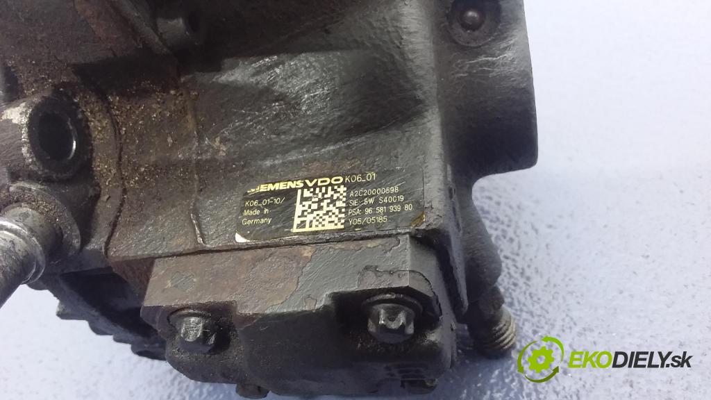 Citroen C5 2005 čerpadlo Injekcia: 9658193980