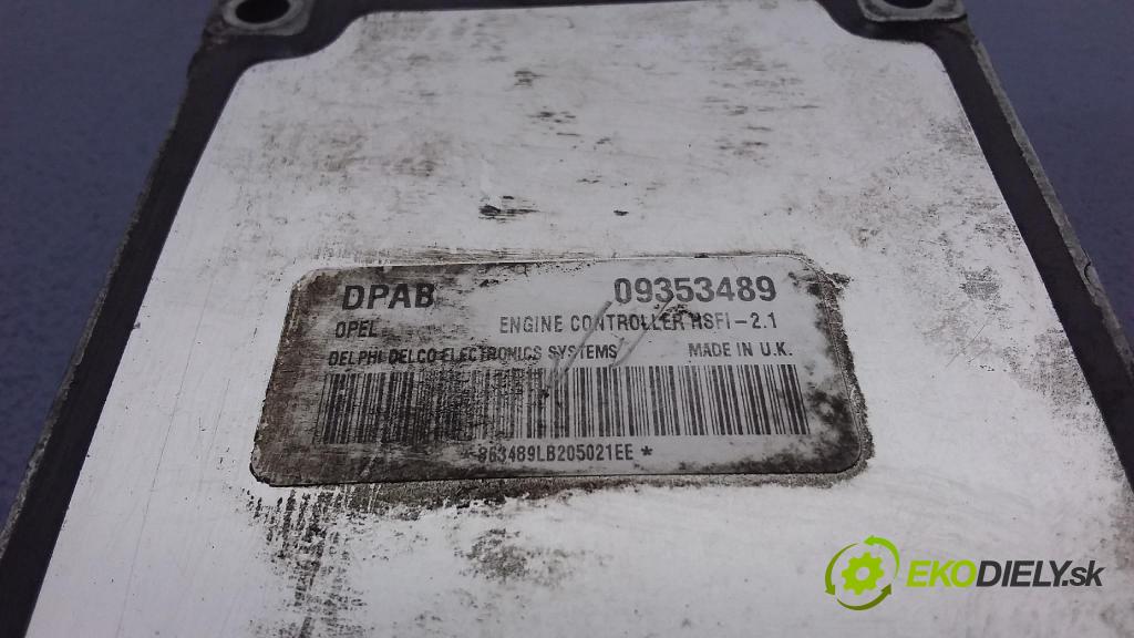 Opel Astra 2002 riadiaca jednotka Motor: 09353489