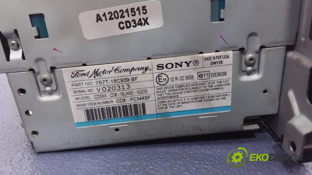 Ford Mondeo 2008 Radio I Navigácia: VP6M2F-18C821-FB