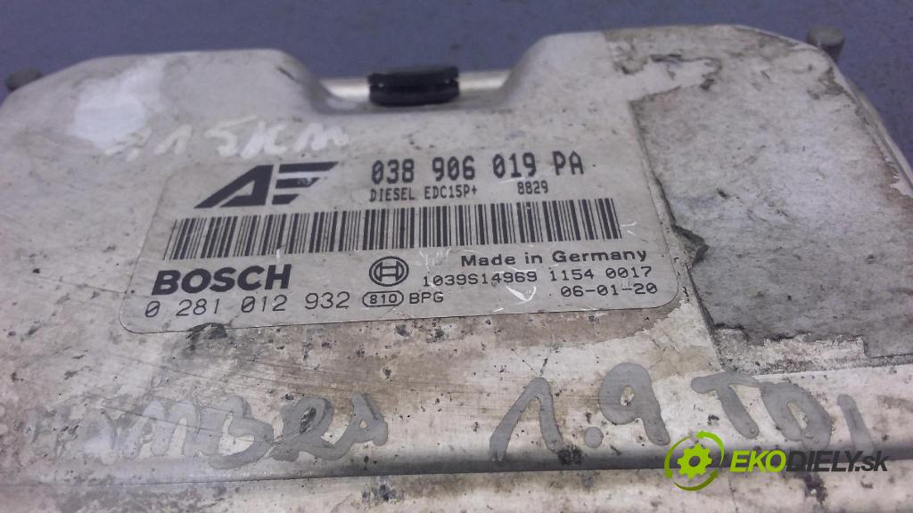 Seat Alhambra 2006 riadiaca jednotka Motor: 038906019PA