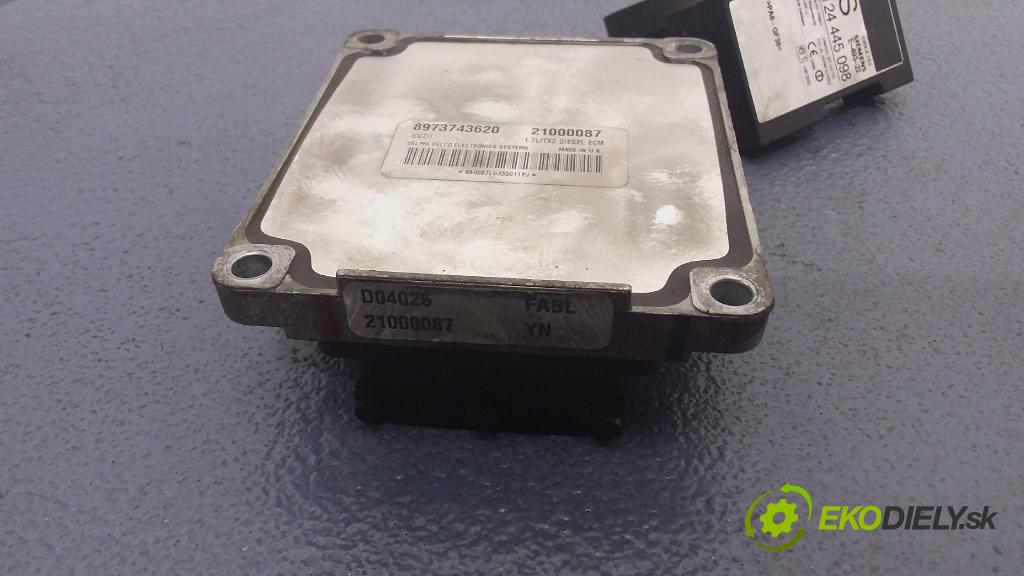 Opel Astra 2003 riadiaca jednotka Motor: 8973743620